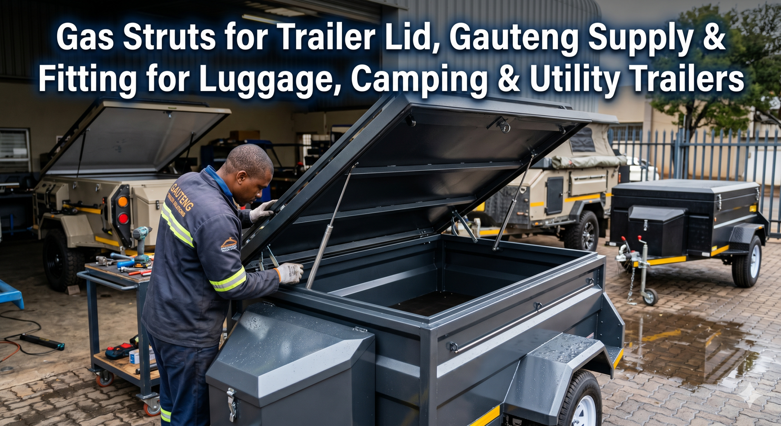 Gas strut supply and fitting for trailers, Gauteng