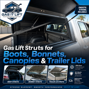 Gas Lift Struts for Boots, Bonnets, Canopies & Trailer Lids