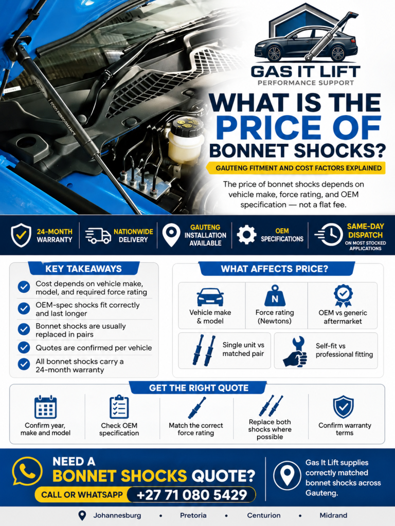 What Is the Price of Bonnet Shocks